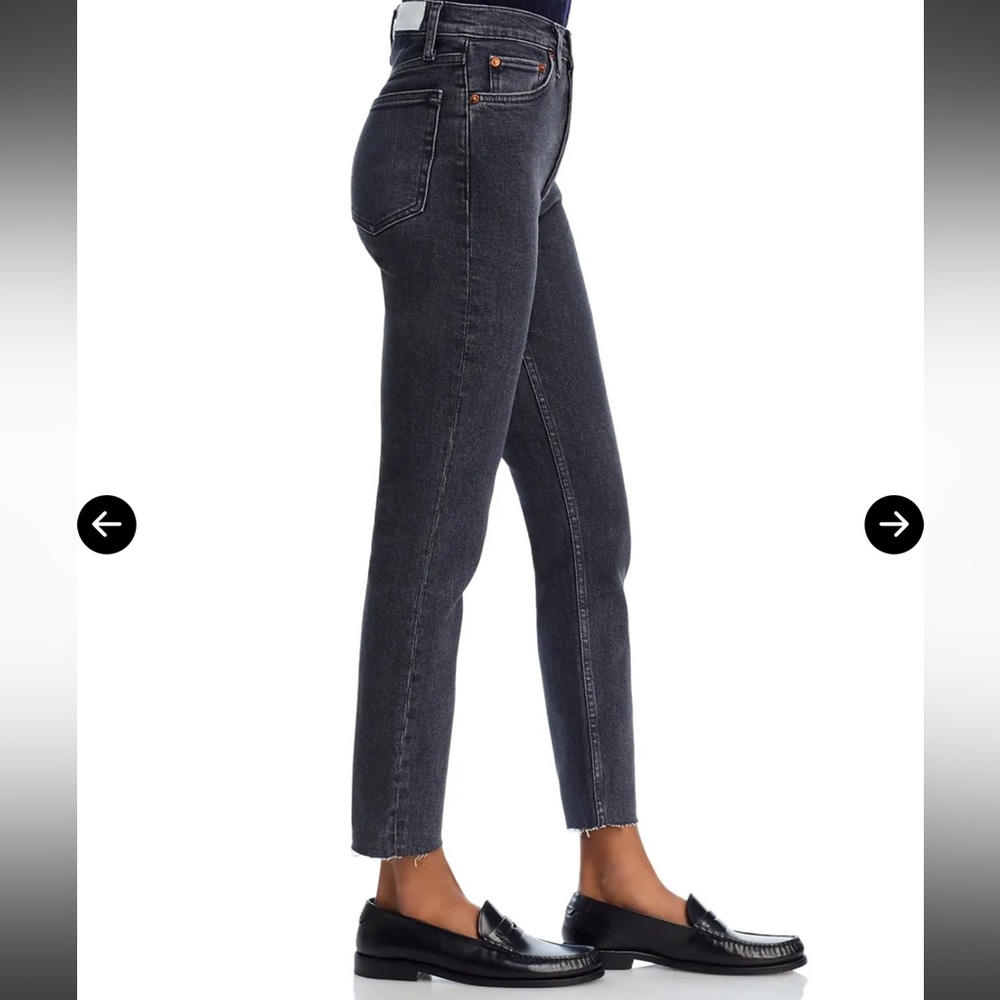 ReDone Dark Gray Stretch Denim Jeans size 32